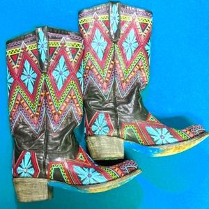 Lane leather cowboy boots
